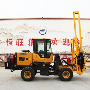裝載機高速公路打樁機波形護(hù)欄打樁機廠家打拔鉆空壓機一體機