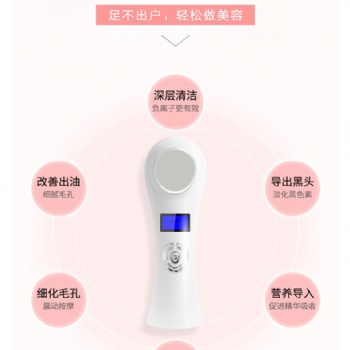 臉部美容冷熱導(dǎo)入儀美容儀器面部去黑頭導(dǎo)出洗臉潔面儀按摩器