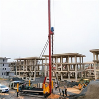 高層建筑用步履式長螺旋鉆孔機 變頻操作長螺旋 灌漿鉆孔一體機
