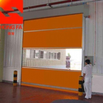 廣東珠海生產(chǎn)PVC快速卷閘門，食品儲倉專用防塵防蟲快速卷簾門