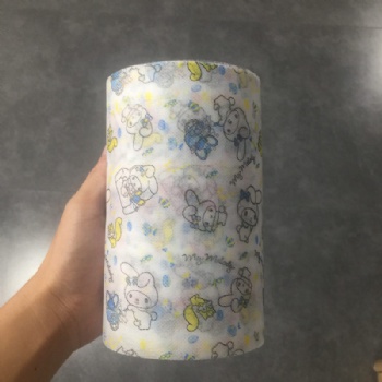pp無(wú)紡布 pp彩色印花無(wú)紡布 口罩專(zhuān)用布 小白兔款 可定制