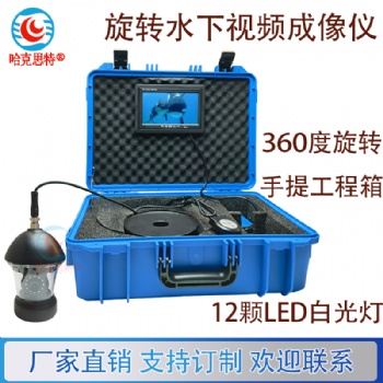 哈克思特HKS106A高清360度水下可視監(jiān)控?cái)z像頭 井下管樁地基探測