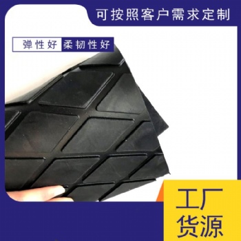 傳動(dòng)滾筒防滑包膠耐磨菱形橡膠板冷粘陶瓷膠板 山東美奐廠家定制