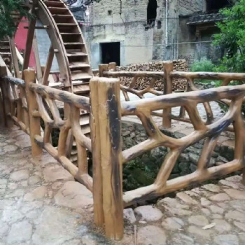 景觀仿藤護(hù)欄市政工程園林景觀仿樹護(hù)欄