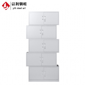 辦公資料文件柜帶鎖 加厚分體五節(jié)鐵皮檔案柜 鋼制財(cái)務(wù)憑證收納柜