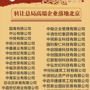 中字頭無(wú)區(qū)域核名價(jià)格