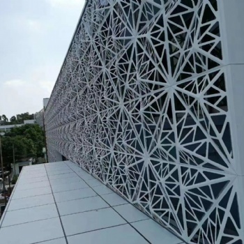 鋁單板廠家承接街道外墻改造項(xiàng)目外墻鏤空鋁單板 外墻金屬雕花板