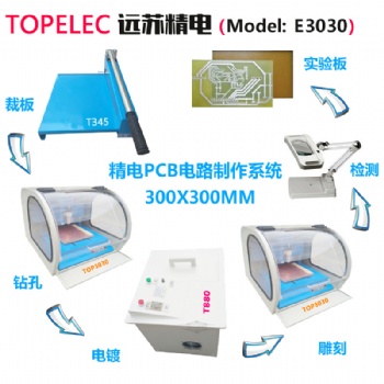 遠(yuǎn)蘇精電 鉆銑雕一體PCB雕刻機(jī) E3030 快速PCB刻板機(jī) PCB制版設(shè)備