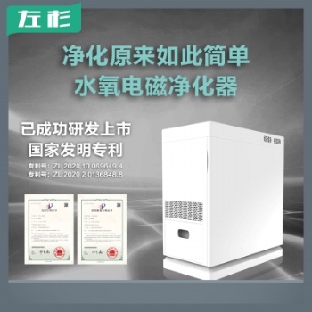左杉新型水氧電磁空氣凈化器家用去甲醛室內機除粉塵神器