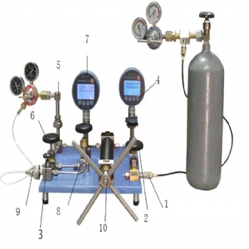 賽斯頓氣體減壓器檢定臺(tái)（0~4~25）MPa氧氣氮?dú)鈮毫Ρ頇z測(cè)臺(tái)
