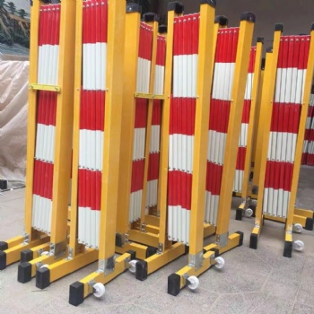 【伸縮護(hù)欄】玻璃鋼管式伸縮圍欄可移動(dòng)安全電力道路施工隔離護(hù)欄