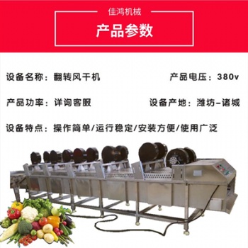 果蔬瀝水翻轉(zhuǎn)風(fēng)干機(jī) 連續(xù)式振動(dòng)篩清沖洗翻轉(zhuǎn)風(fēng)干機(jī)