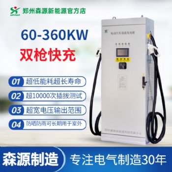 森源新能源電動汽車模塊式60-360KW快速汽車充電樁一機(jī)雙充