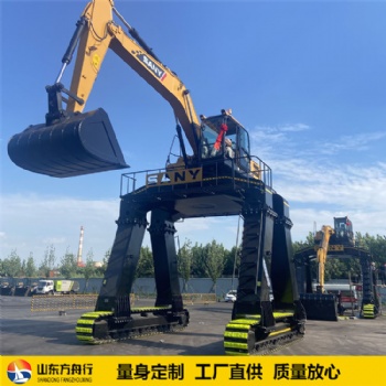 火車卸煤挖掘機(jī) 加高底盤挖掘機(jī)卸火車大長腿