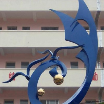 大型戶外園林不銹鋼雕塑定制城市校園廣場(chǎng)金屬雕像白鋼創(chuàng)意景觀