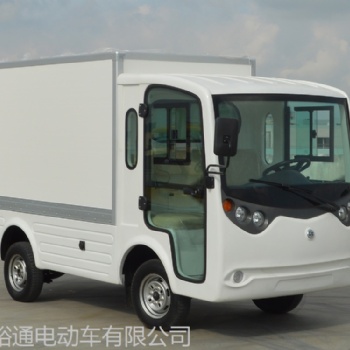 上海四輪電動貨車 四輪蓄電池箱式貨車 場地封閉式4人座載貨車 搬運(yùn)貨車