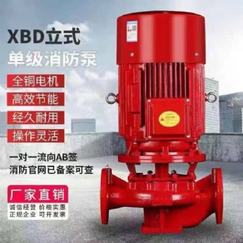 廠家定制XBD消防泵立式單級消防水泵室內外消火栓