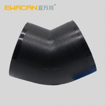 HDPE45度直彎宜萬(wàn)川廠家同層虹吸屋面雨水建筑污水排水管件