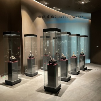 博物館展示柜古董文物收藏紀(jì)念館玻璃展柜定制
