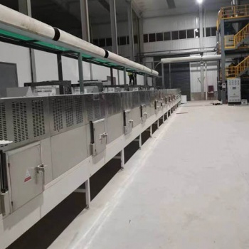 大型微波硅材料烘干機 隧道式氧化硅烘干線廠旭通智能化工原料烘干設備