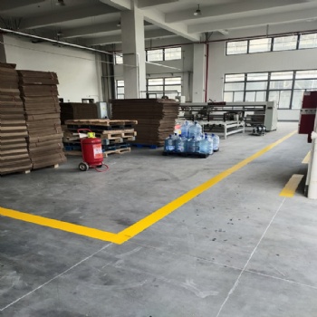 蘇州廠區車間室內地面畫線一米價格，太倉標志線施工，常熟工廠車道線