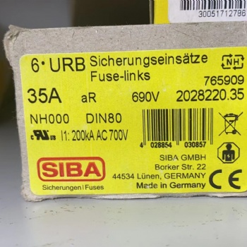德國(guó)進(jìn)口SIBA熔斷器2028220.35