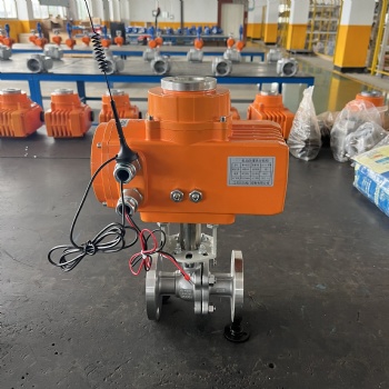 天然氣管道太陽能供電 PC端遠(yuǎn)程控制電動球閥 零泄露 不銹鋼 防爆電動裝置
