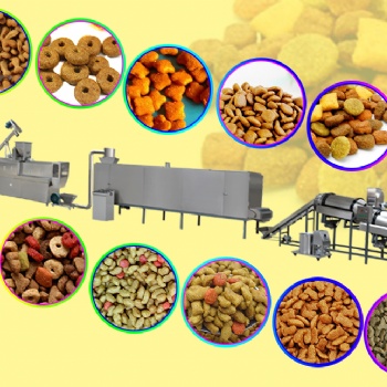 廠價**全自動魚飼料膨化機(jī) 漂浮顆粒膨化機(jī) 狗糧寵物飼料膨化機(jī)