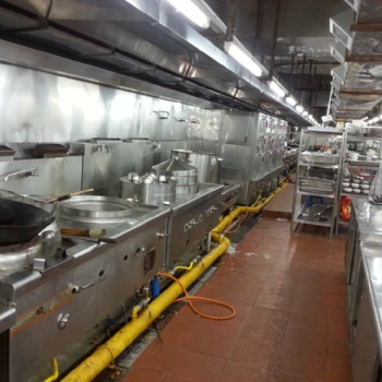 深圳鑫旺酒店飯店酒樓餐廳商用廚房設備維修大炒爐大鍋灶風機蒸柜