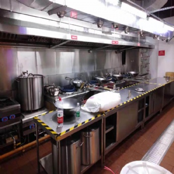 廣州唐閣酒店酒樓大型企業(yè)職工食堂商用廚房設備工程設計安裝公司