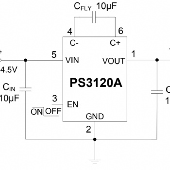 PS3120A是一款低噪聲開關電容器電壓倍增器DC/DC轉換器