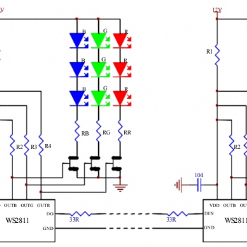 WS2811是三通道LED驅動控制專用電路15V高壓可編程定電流輸出驅動器